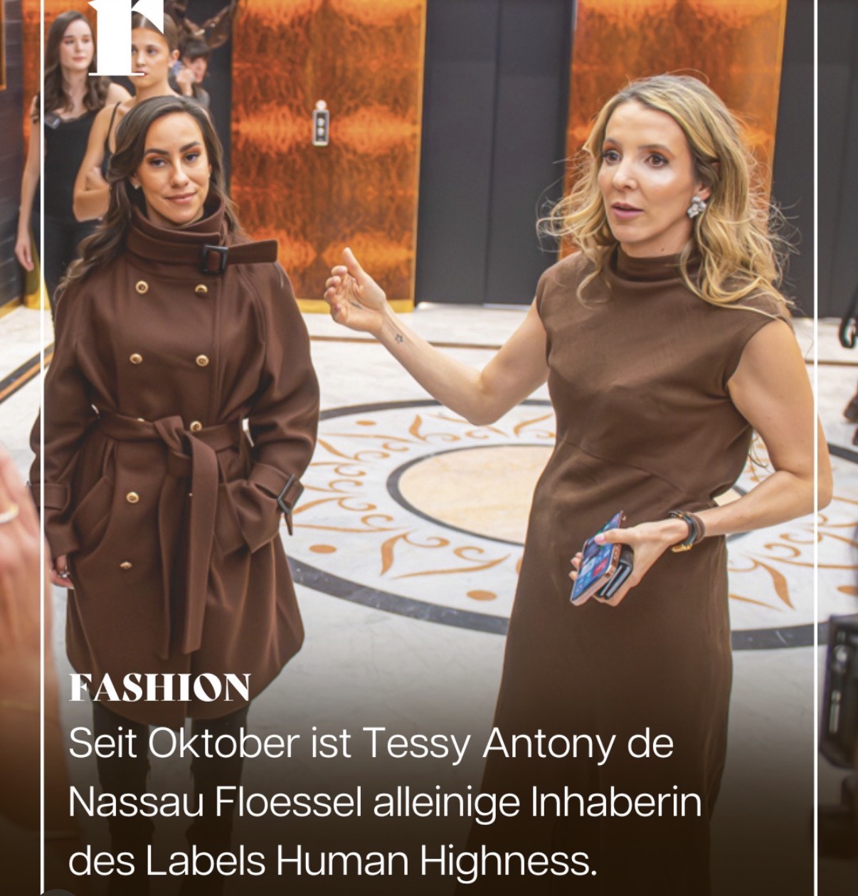 Presse mode — Tessy Antony de Nassau et le label Human Highness en coulisses.